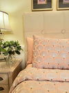 Blush Pink Deco Duvet and Sheet set