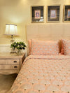 Blush Pink Deco Duvet and Sheet set