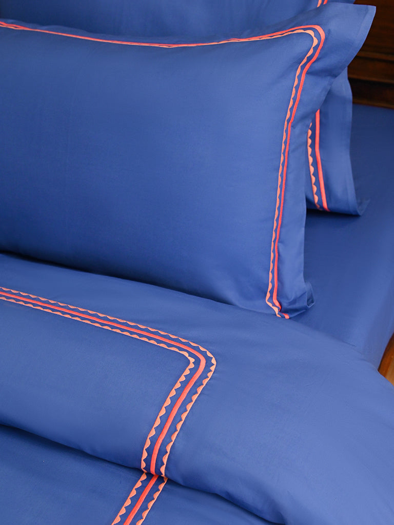 Cobalt Bourdon Duvet Set