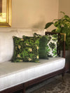 Green Champa Cushion Cover