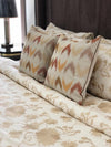 Ikat Embroidered Cushion Cover