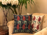 Turkish Inspired Floral Embroidered Cushion Cover