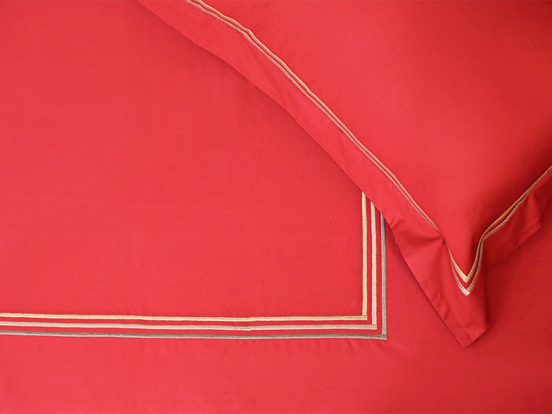 Siren Red Bourdon Flat Sheet