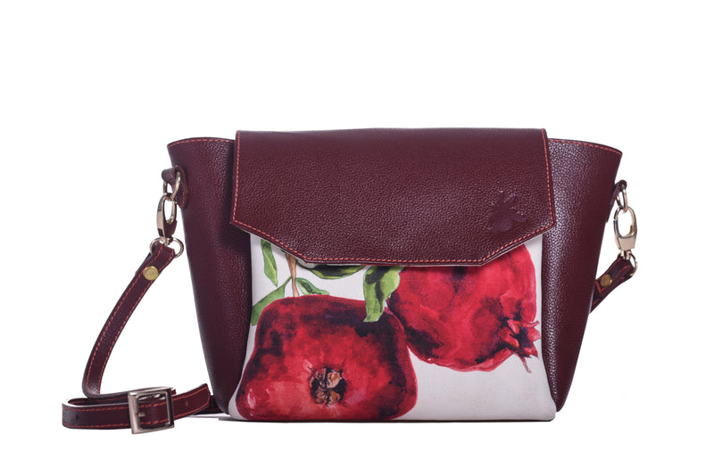 City Crossbody Bag: Pomegranate