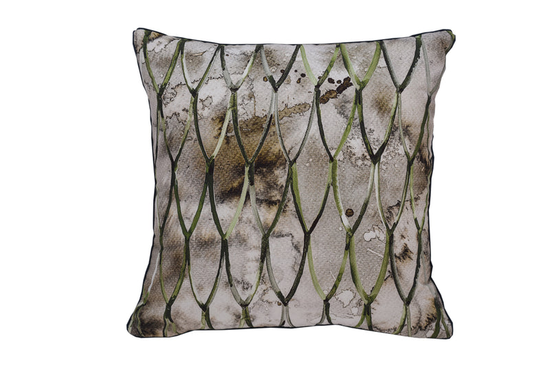 Sepia and Emerald Cushion Cover
