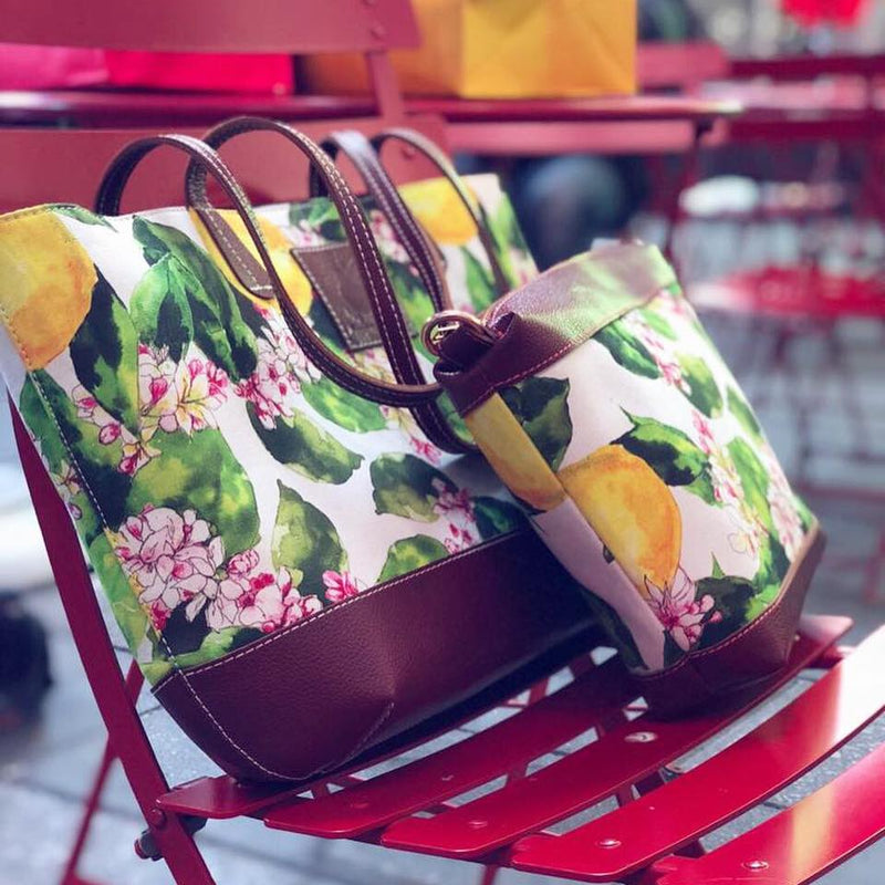 Tote Bag: White Citrus